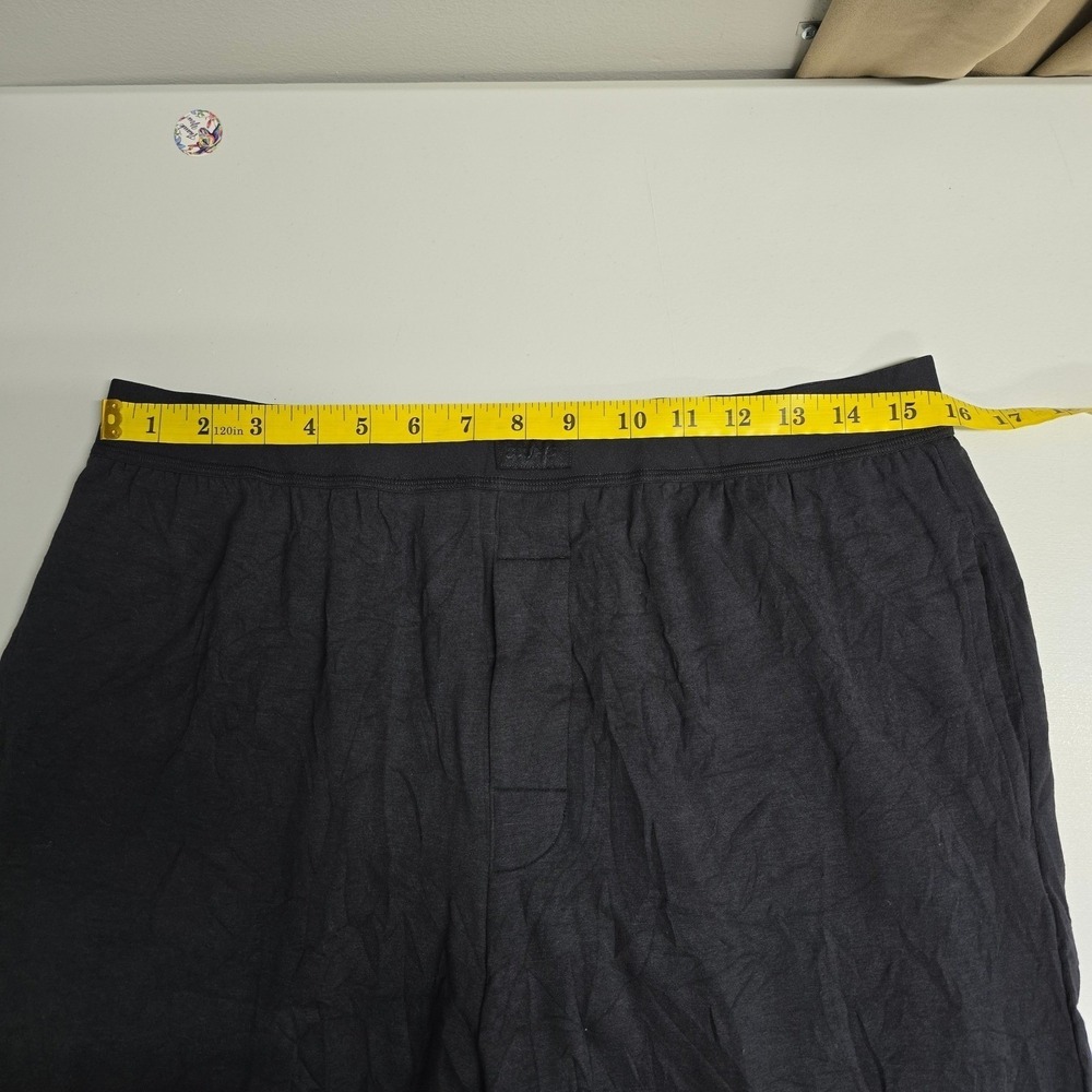 SKIMS Boyfriend Loose Pant Women Size M Onyx Black Modal Cotton Lounge‎ Pajamas - Picture 9 of 13